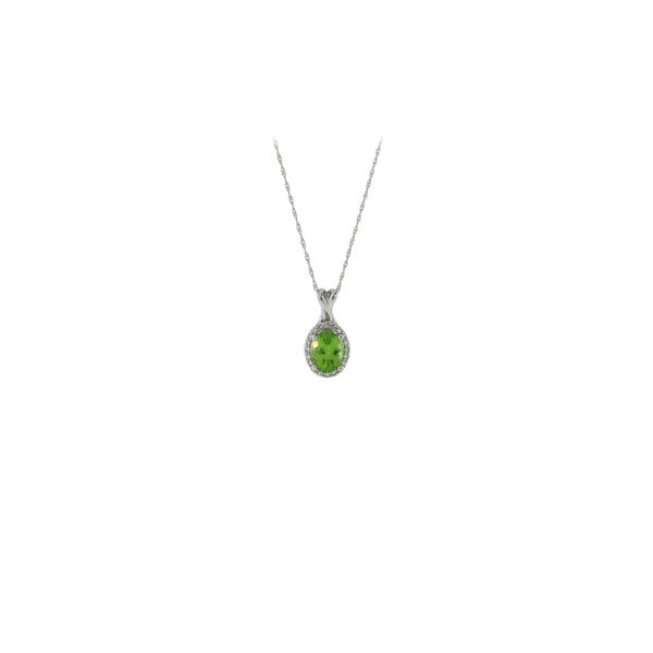 Stunning peridot and diamond pendant. Holliday Jewelry Klamath Falls, OR
