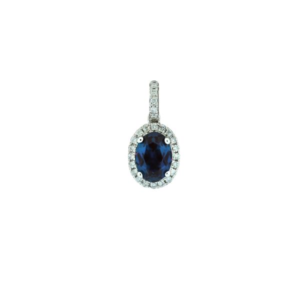 Outstanding Diamond Haloed Created Alexandrite Pendant Holliday Jewelry Klamath Falls, OR