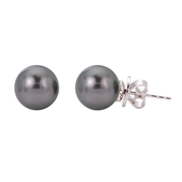 Striking Tahitian pearl stud earrings Holliday Jewelry Klamath Falls, OR