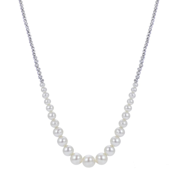 STERLING SILVER FRESHWATER PEARL BEADED NECKLACE Holliday Jewelry Klamath Falls, OR