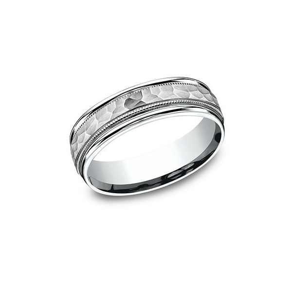 14KW 6.5MM HAMMERED BAND Holliday Jewelry Klamath Falls, OR