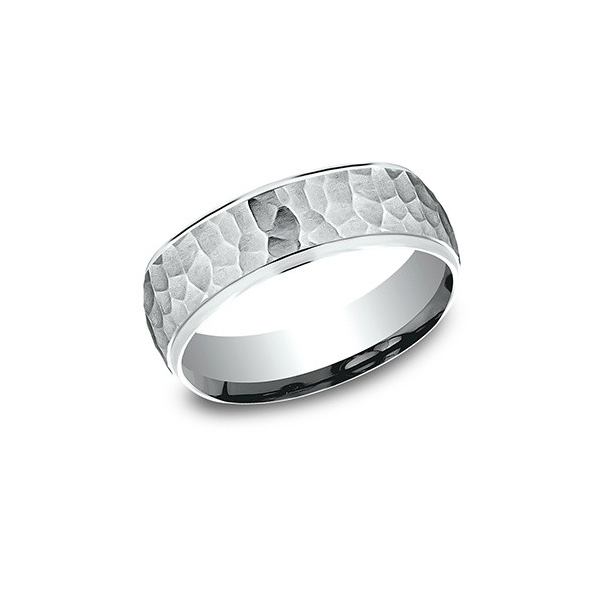 14KW 6.5MM HAMMERED BAND Holliday Jewelry Klamath Falls, OR