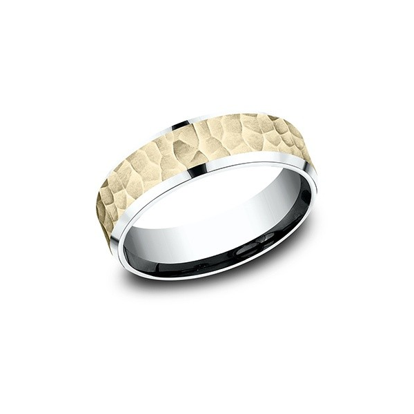 14KTT 7MM HAMMERED BAND  SIZE 10 Holliday Jewelry Klamath Falls, OR