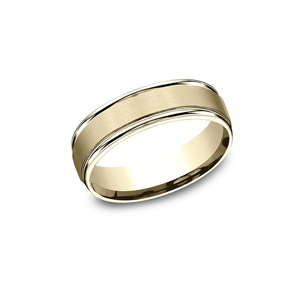 14KY 6.5MM SATIN CENTER BAND Holliday Jewelry Klamath Falls, OR