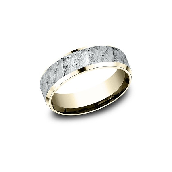 14K YELLOW GOLD & LAVA ROCK 7MM BAND Holliday Jewelry Klamath Falls, OR