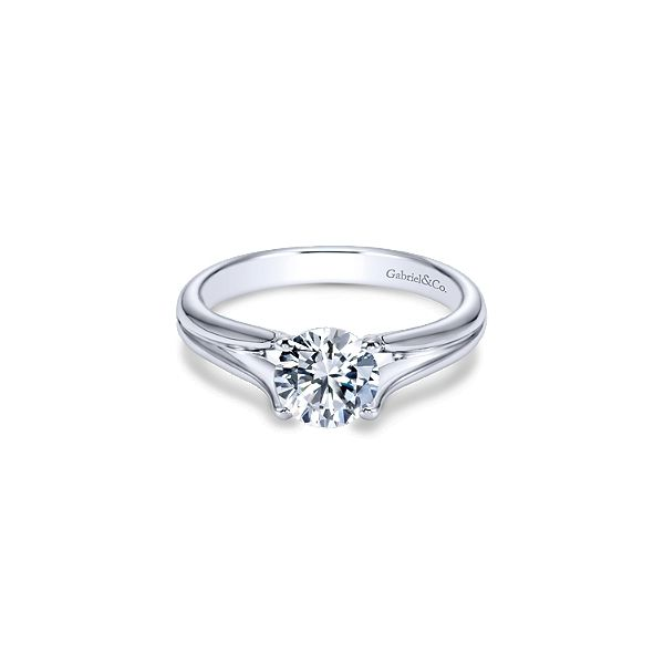 Beautiful split shank engagement ring by Gabriel & Co. *Center not included. Holliday Jewelry Klamath Falls, OR