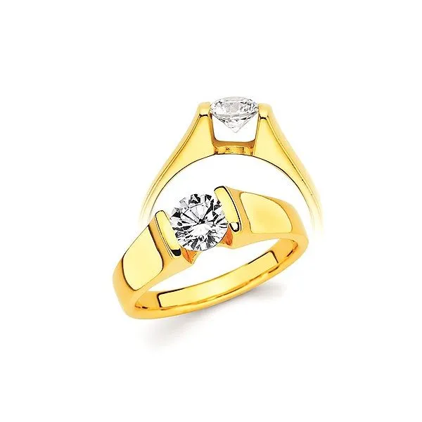 Cathedral style solitaire ring mounting. *center not included Holliday Jewelry Klamath Falls, OR
