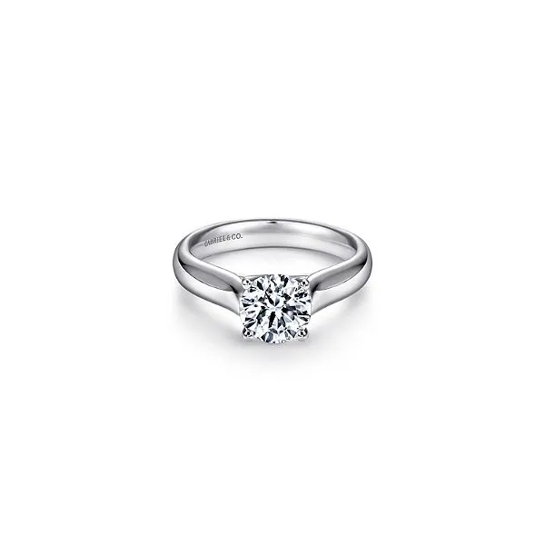 Elegant Solitaire Engagement Ring by Gabriel & Co. *Center Stone Not Included. Holliday Jewelry Klamath Falls, OR