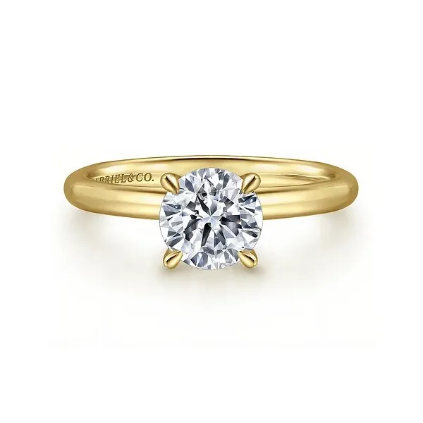 Lovely classic solitaire by Gabriel & Co Holliday Jewelry Klamath Falls, OR