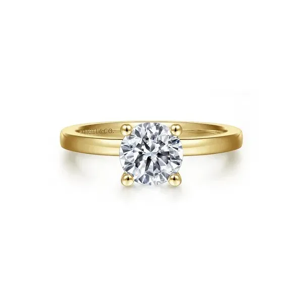 Classic Solitaire14K Yellow Gold Round Diamond Engagement Ring *Center not included Holliday Jewelry Klamath Falls, OR