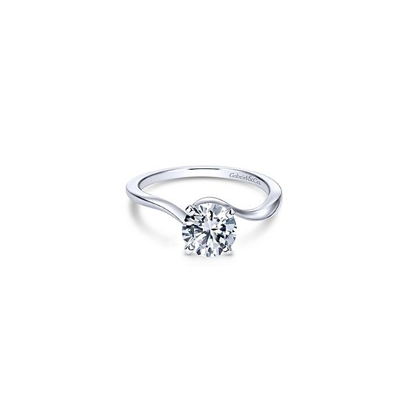 Classic solitaire ring by Gabriel & Co. *Center not included. Holliday Jewelry Klamath Falls, OR