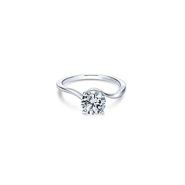 Classic solitaire ring by Gabriel & Co. *Center not included. Holliday Jewelry Klamath Falls, OR