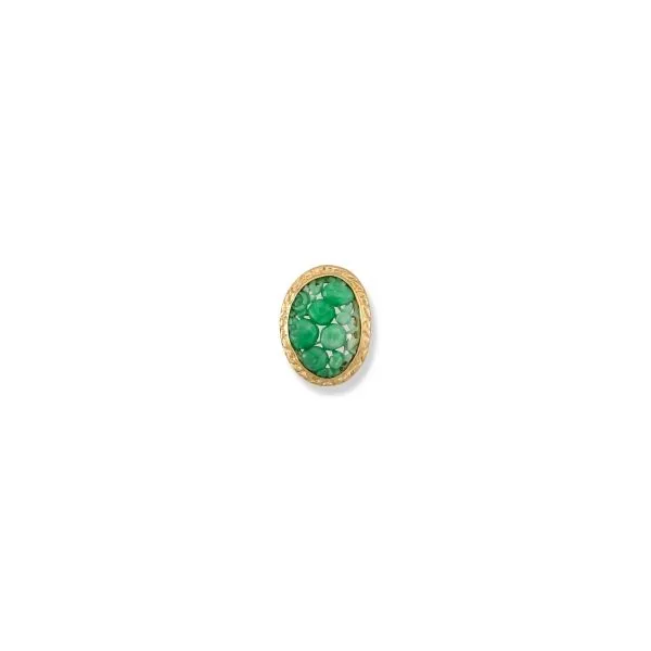 Gorgeous naturally colored green jade brooch. Holliday Jewelry Klamath Falls, OR