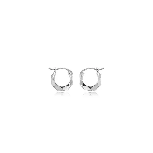 Diamond cut hoop earrings. Holliday Jewelry Klamath Falls, OR