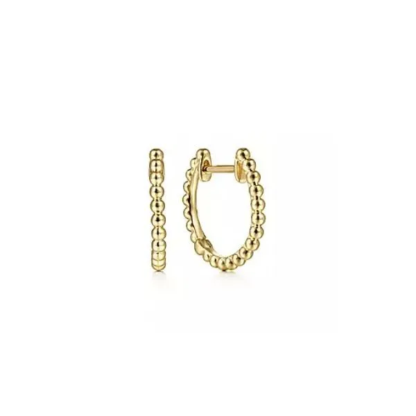 Lovely Beaded Bujukan Hoop Earrings by Gabriel & Co. Holliday Jewelry Klamath Falls, OR