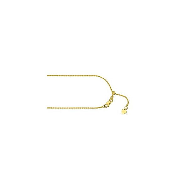 Adjustable diamond cut rope chain. Holliday Jewelry Klamath Falls, OR