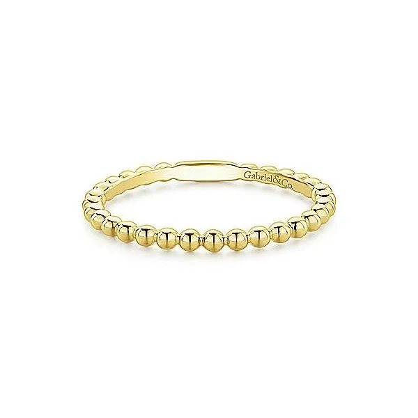 Trendsetting Bujukan Beaded Stackable Band by Gabriel & Co. Holliday Jewelry Klamath Falls, OR