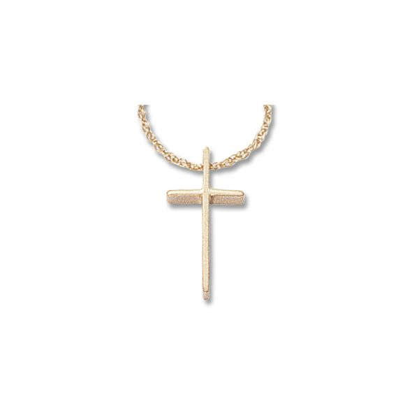 Gold cross pendant. Holliday Jewelry Klamath Falls, OR