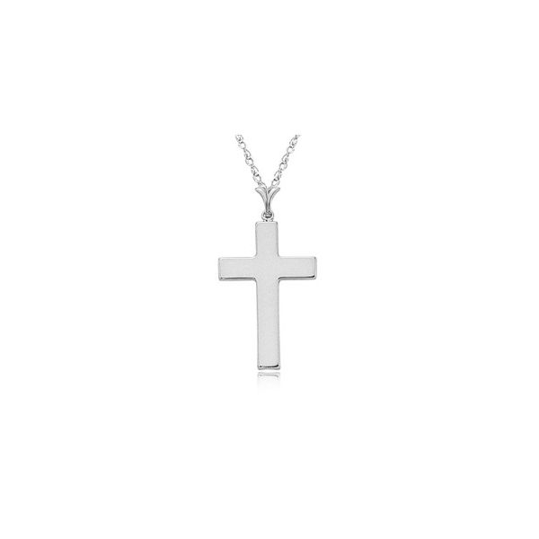 Polished to perfection 14KW cross pendant Holliday Jewelry Klamath Falls, OR