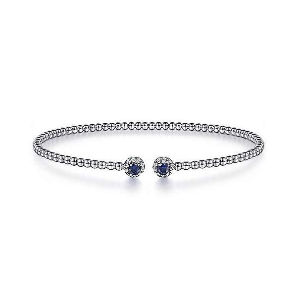 Sapphire and diamond Gabriel & Co bracelet. Holliday Jewelry Klamath Falls, OR