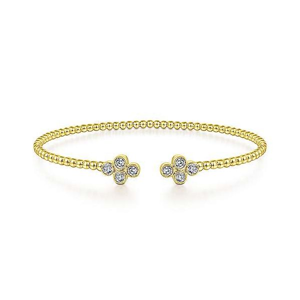 Gabriel & Co quatrefoil diamond bujukan bracelet. Holliday Jewelry Klamath Falls, OR