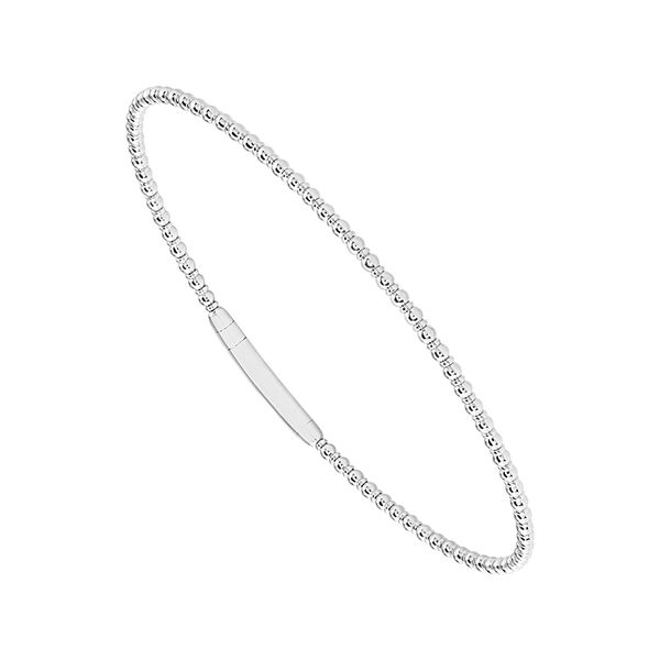Simple 14K White Gold Flexible Bracelet Holliday Jewelry Klamath Falls, OR