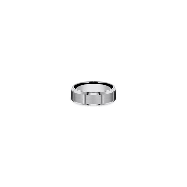 Tungsten Band With Vertical Cuts Holliday Jewelry Klamath Falls, OR