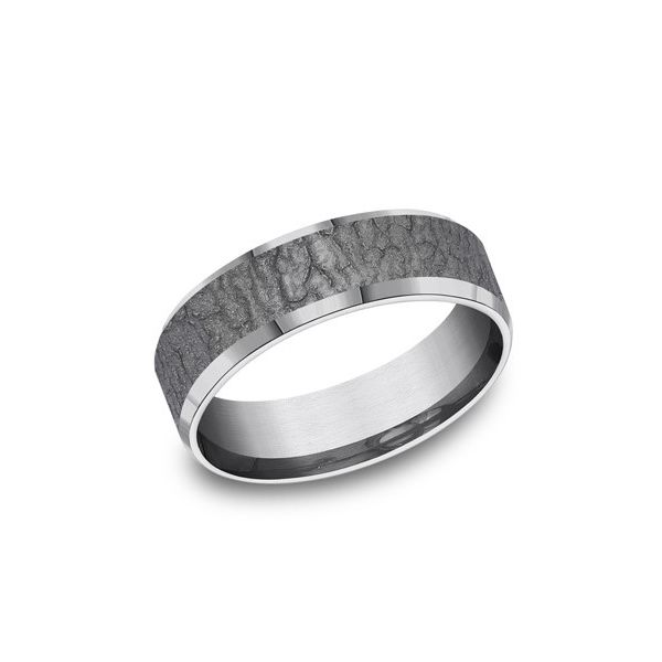 Fantastic Bark Finish Beveled Edge Band Holliday Jewelry Klamath Falls, OR