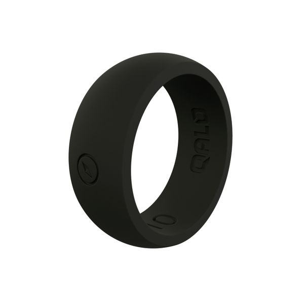 Qalo black silicone ring. Holliday Jewelry Klamath Falls, OR