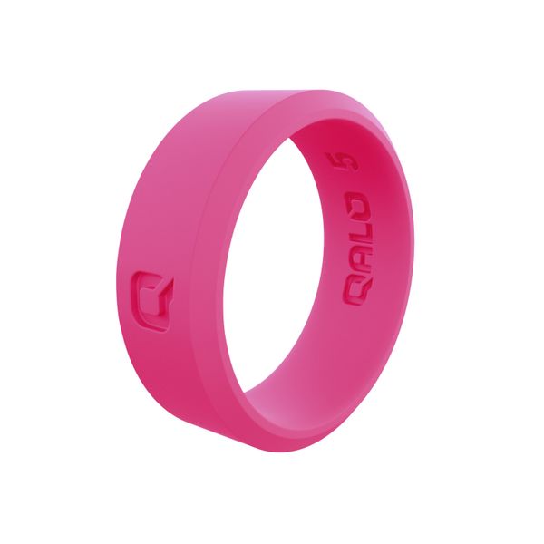 Qalo Q2X pink silicone ring. Holliday Jewelry Klamath Falls, OR