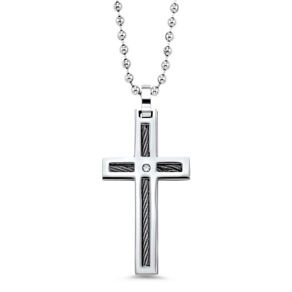Stainless steel cross pendant. Holliday Jewelry Klamath Falls, OR