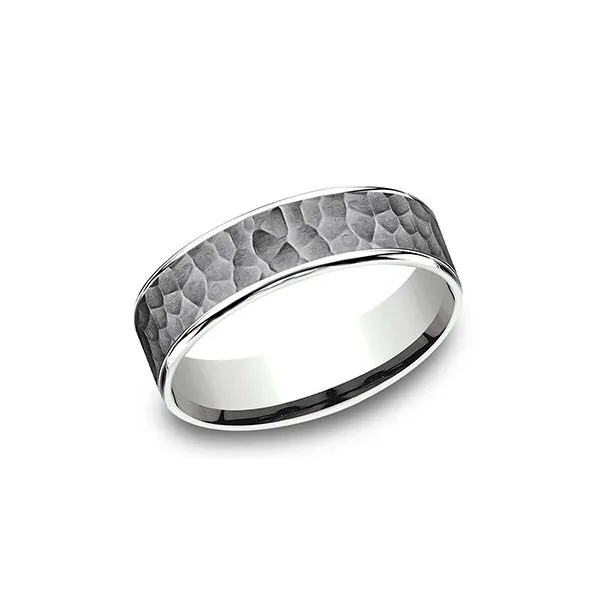 Ammara StoneHammered Finish Band Holliday Jewelry Klamath Falls, OR