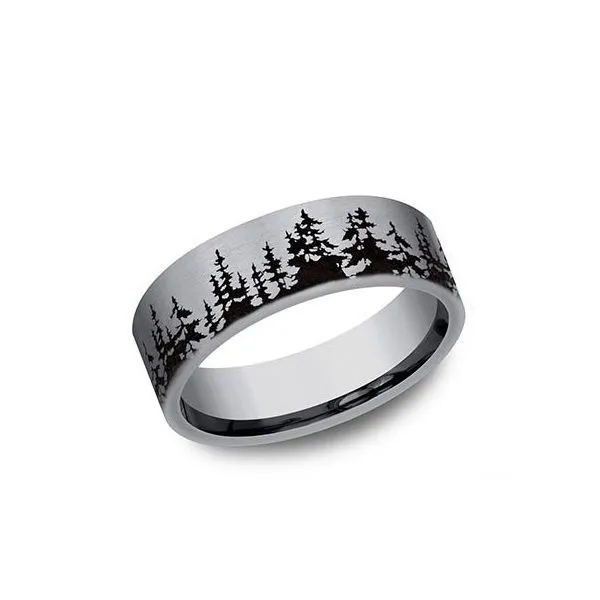 Fantastic Flat Treeline Tantalum Band Holliday Jewelry Klamath Falls, OR
