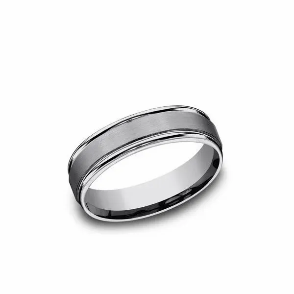 Awesome Benchmark Tungsten 6mm Roundedge Satin Center Band Holliday Jewelry Klamath Falls, OR