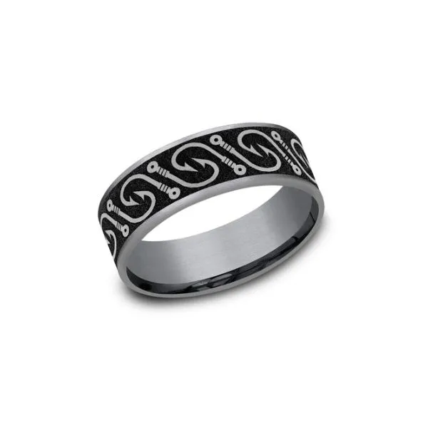 Fisherman's Dream Titanium and Tantalum Fish Hook Band Holliday Jewelry Klamath Falls, OR