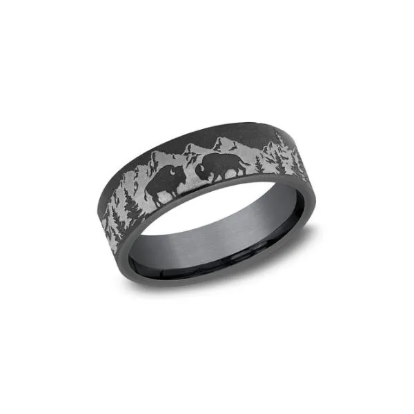 Awesome Tantalum Mountain Buffalo Band Holliday Jewelry Klamath Falls, OR