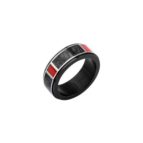 Race Car Drivers Dream Stainless Steel and Carbon Fiber Weave Band Holliday Jewelry Klamath Falls, OR