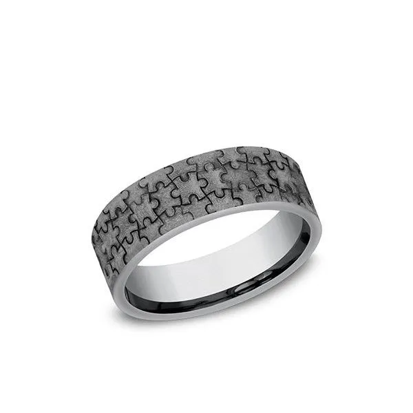 Phenomenal Grey Tantalum Puzzle Ring Holliday Jewelry Klamath Falls, OR
