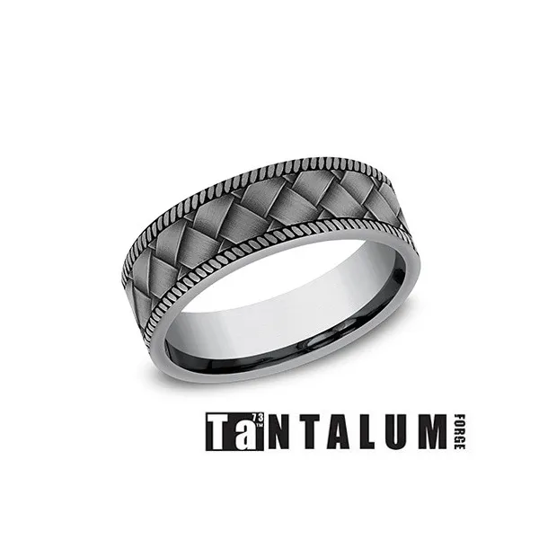 WESTERN CLASSIC TANTALUM-GREY 7MM BASKET WEAVE/ROPE BAND Holliday Jewelry Klamath Falls, OR