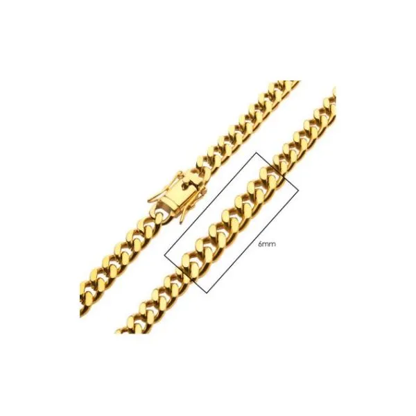 Stylish 18K plated Miami Cuban chain. Holliday Jewelry Klamath Falls, OR