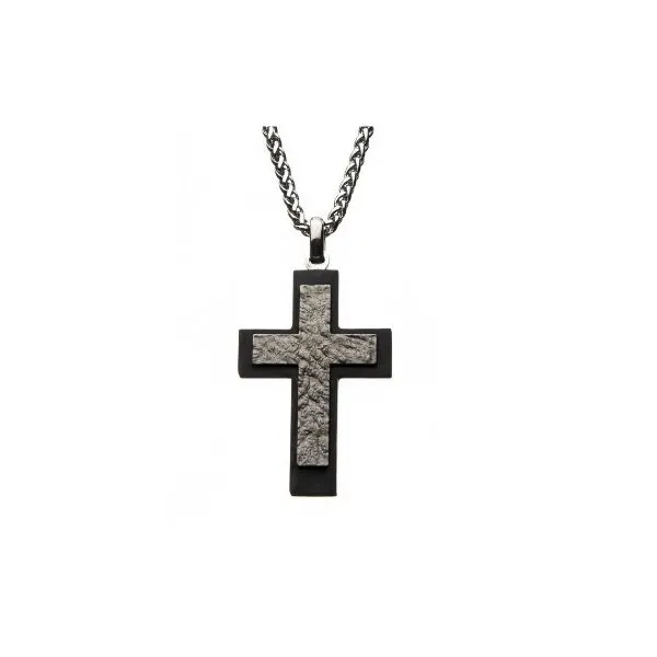 Must Have Stainless Steel and Carbon Fiber Cross Pendant Holliday Jewelry Klamath Falls, OR
