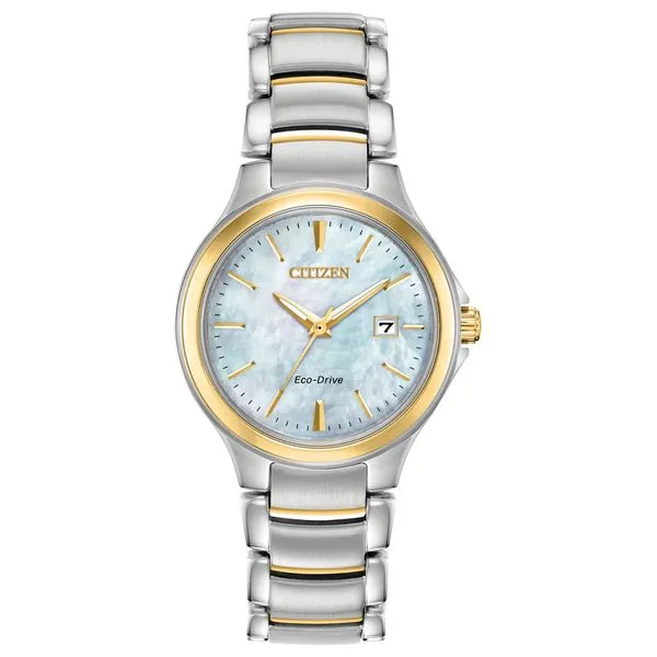 Citizen Eco-Drive blue mother-of-pearl watch. Holliday Jewelry Klamath Falls, OR