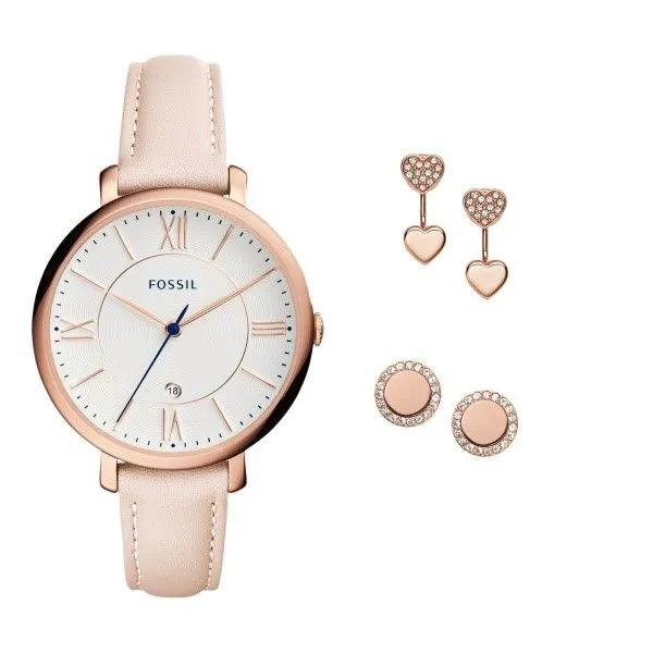 Fossil watch and earring gift set. 001 500 05563 Holliday Jewelry Klamath Falls OR