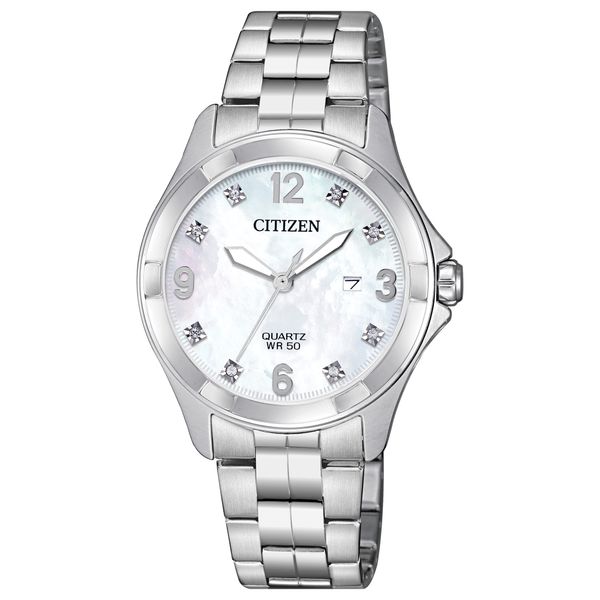 Citizen Quartz, Stainless Steel Mother of Pearl Watch Holliday Jewelry Klamath Falls, OR