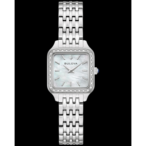 BULOVA QUARTZ STAINLESS STEEL DIAMOND ACCENT WATCH Holliday Jewelry Klamath Falls, OR