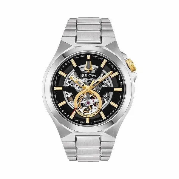 Bulova Sport automatic black stainless steel watch. Holliday Jewelry Klamath Falls, OR