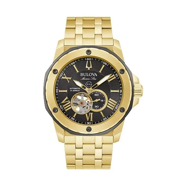 Bulova 21 movement Marine Star watch Holliday Jewelry Klamath Falls, OR