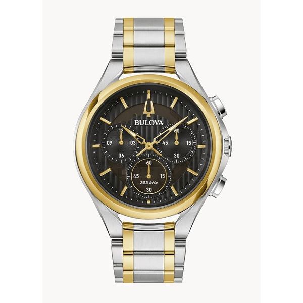 Awesome CURV Collection Chronograph Stainless Steel Watch With 262khz quartz technology Holliday Jewelry Klamath Falls, OR