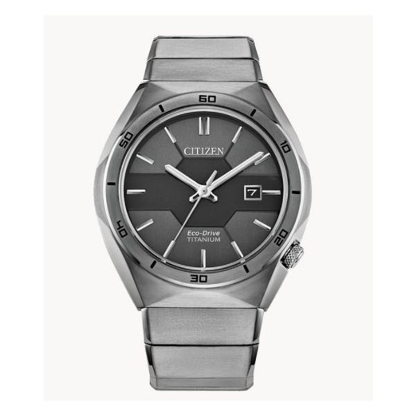 Citizen’s Armor is an Eco-Drive powered watch. The titanium band and case are accented by a black dial and features a three-pi Holliday Jewelry Klamath Falls, OR