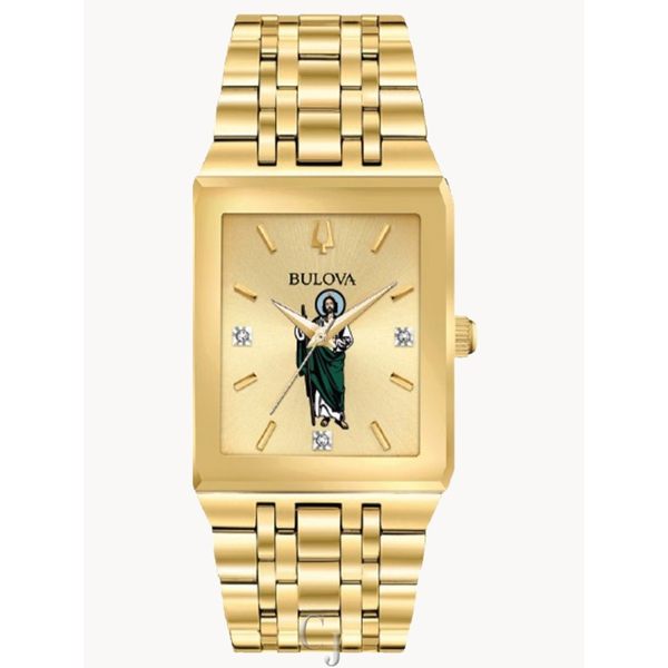 Men's Bulova Quartz St Jude Yellow Tone Watch Holliday Jewelry Klamath Falls, OR
